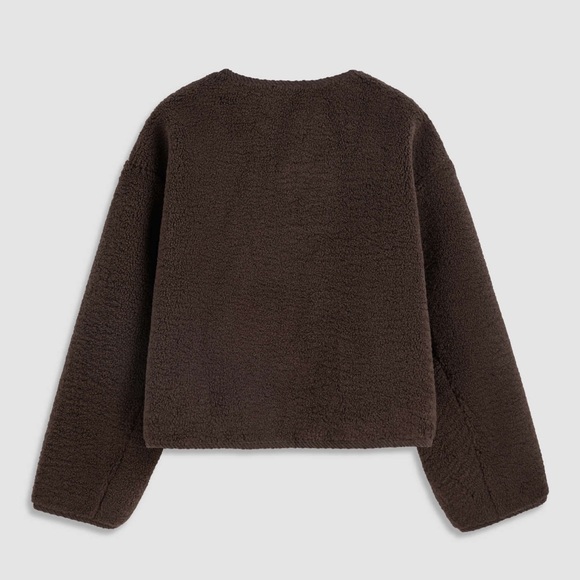 Fleece solid pocket duffle jacket - Picture 4 of 4